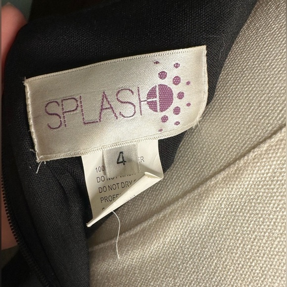 Splash, women size 4, black, formal halter gown - Picture 9 of 11